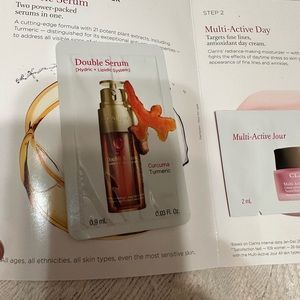 Five Clarins samples
